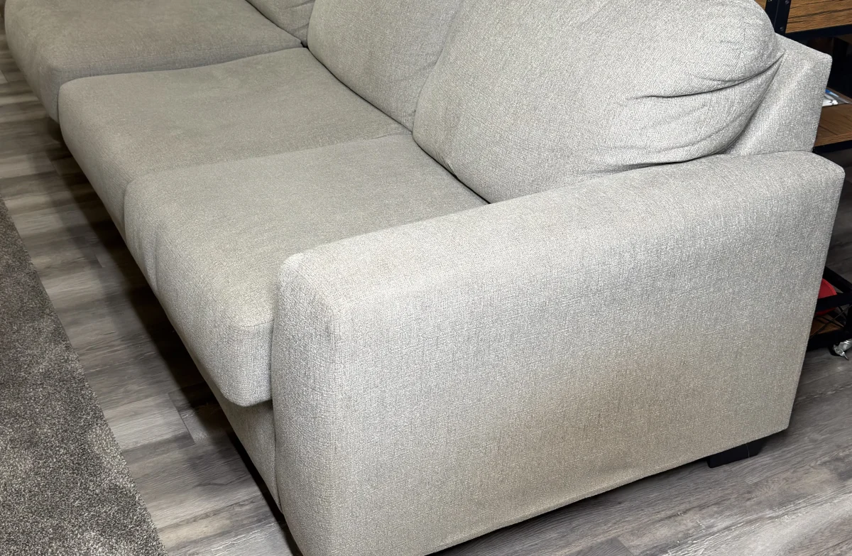 Sofa before cleaning