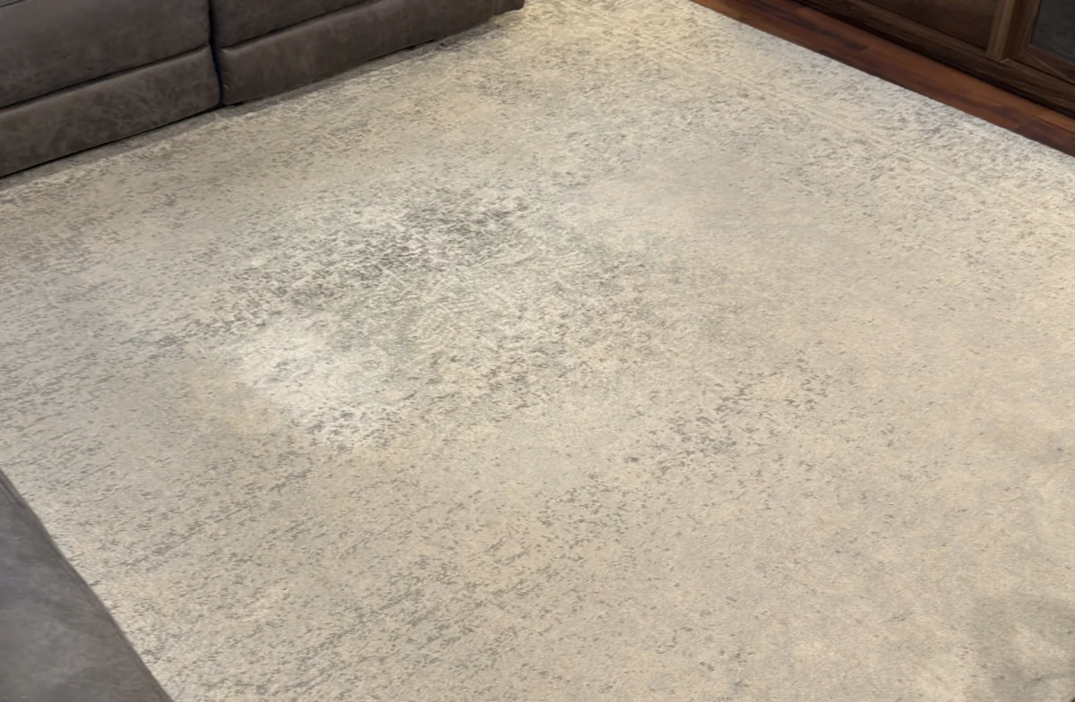 Area rug after cleaning
